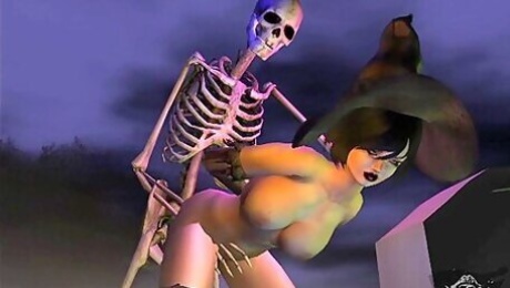 Witches Ball 2 - The After Party - Xxx Skeleton Sex