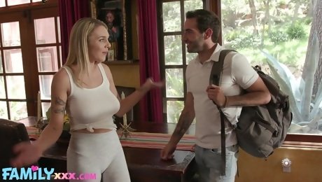 Barely legal teen with natural boobs Gabbie Carters her stepbrother