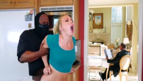 Sexy PAWG AJ Applegate Fucked By Home Invader With Dad In BG